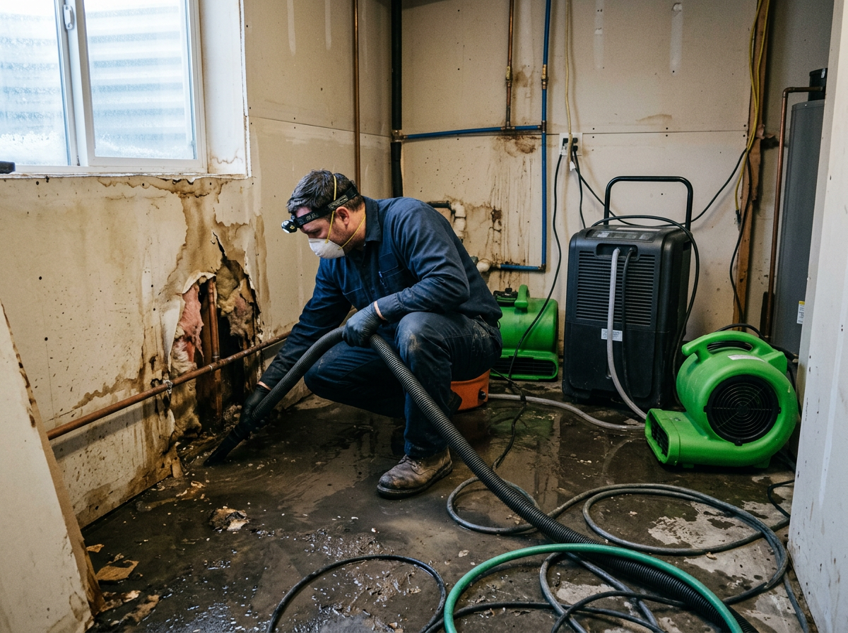 Frozen Pipe Burst Cleanup in Boise